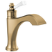 Delta Dorval 557-SSMPU Single Handle Bathroom Faucet - Champagne Bronze / Porcelain