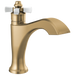 Delta Dorval 557-SSMPU Single Handle Bathroom Faucet - Champagne Bronze / Porcelain