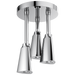 Delta Universal Showering Components 57140 H2OKINETIC Pendant Raincan Shower Head with LED Light