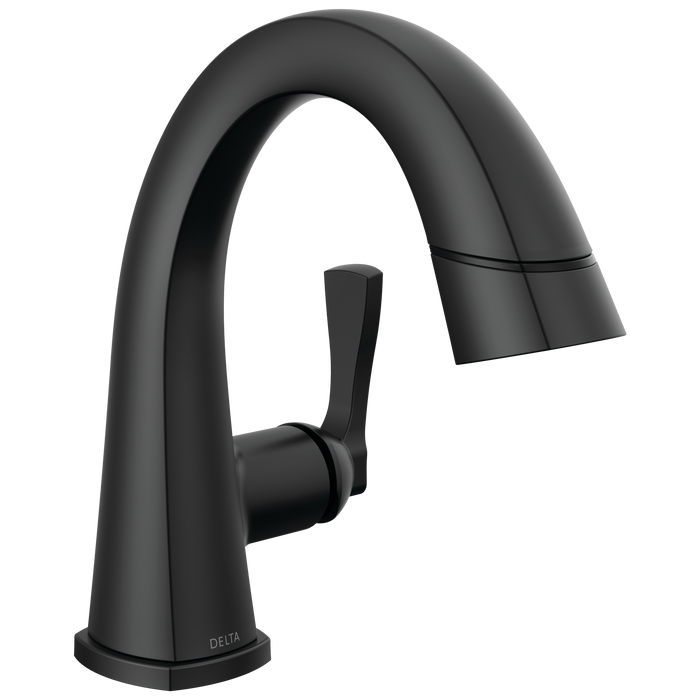 Delta Stryke: Single Handle Pull Down Bathroom Faucet