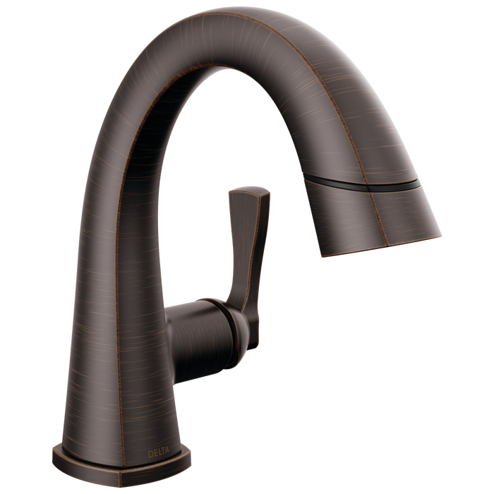 Delta Stryke: Single Handle Pull Down Bathroom Faucet