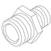 KOHLER Pipe Fitting, 3/8M - 1/2M