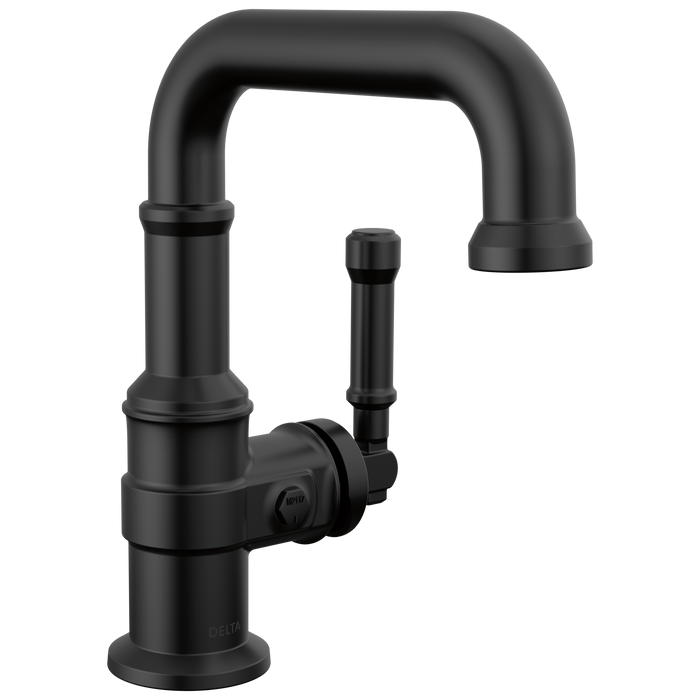 Delta Broderick 584SH Single Handle Bathroom Faucet - Matte Black