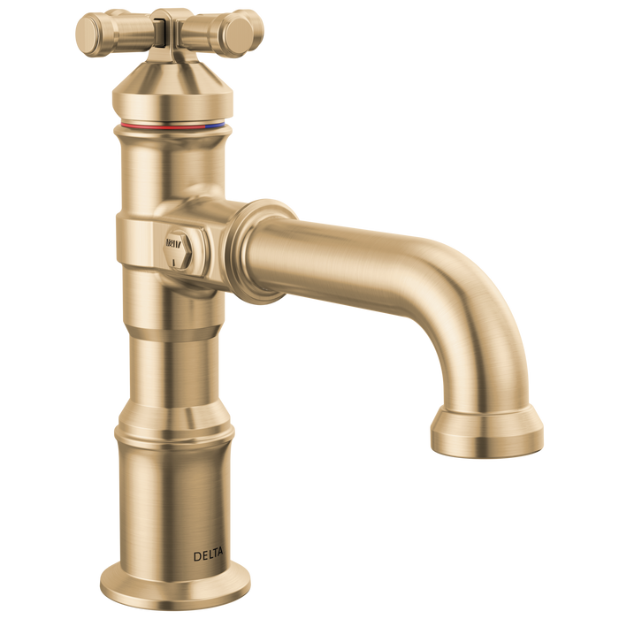 Delta Broderick 587 Single Handle Bathroom Faucet - Lumicoat Champagne Bronze