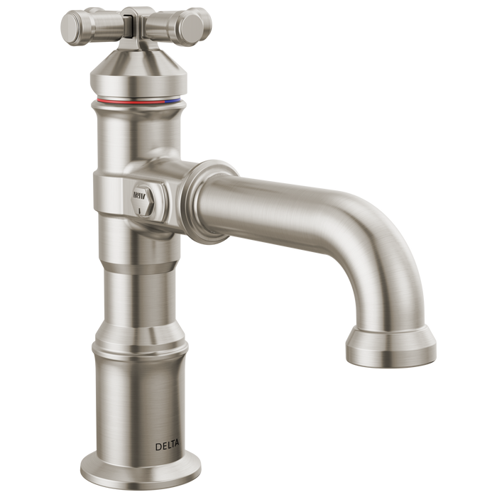 Delta Broderick 587 Single Handle Bathroom Faucet - Lumicoat Stainless