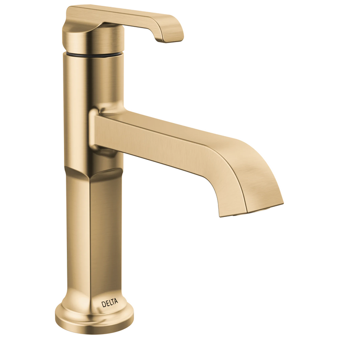 Delta Tetra 589 Single Handle Bathroom Faucet - Lumicoat Champagne Bronze