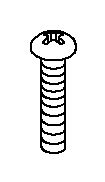 KOHLER Screw, 10-24 X 1.000, Countersunk