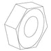 KOHLER Nut, .375-16Unc-2B