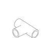 KOHLER Tee, .5" Pvc
