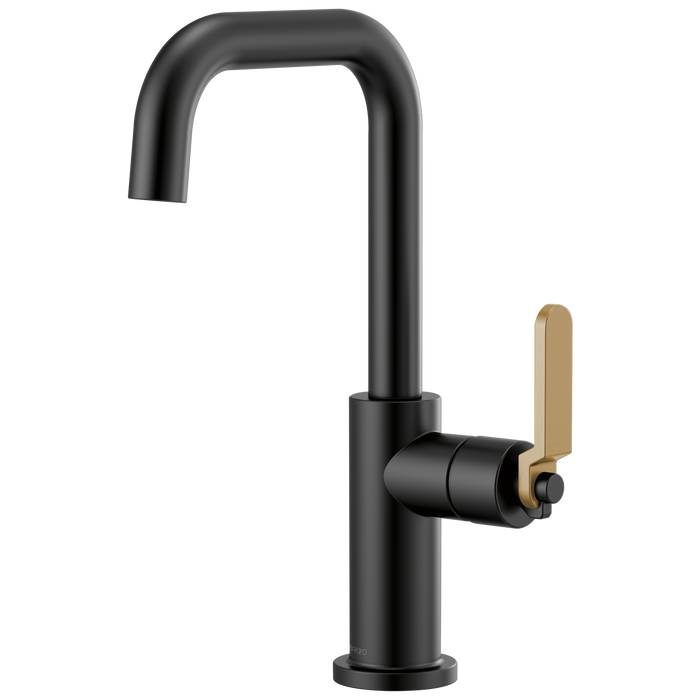 Brizo Litze 61054LF Bar Faucet with Square Spout and Industrial Handle Kit