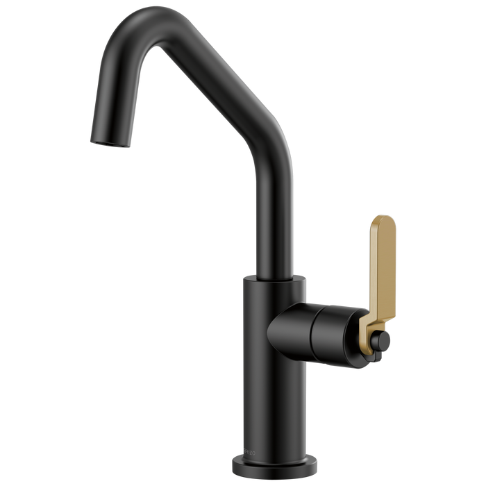 Brizo Litze 61064LF Bar Faucet with Angled Spout and Industrial Handle Kit