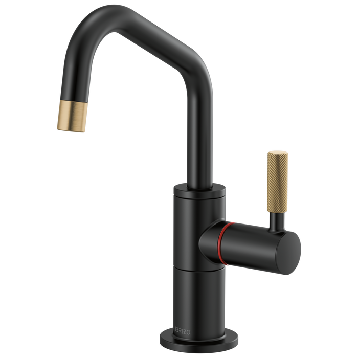 Brizo Litze 61363LF Beverage Faucet with Angled Spout and Knurled Handle