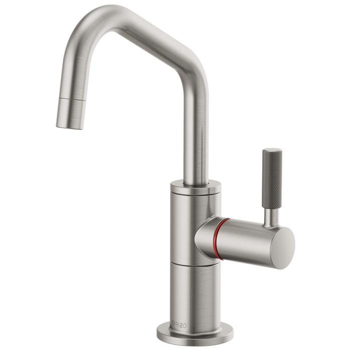 Brizo Litze 61363LF Beverage Faucet with Angled Spout and Knurled Handle