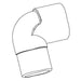 KOHLER Elbow, Street 1" X 90 Deg. Pvc