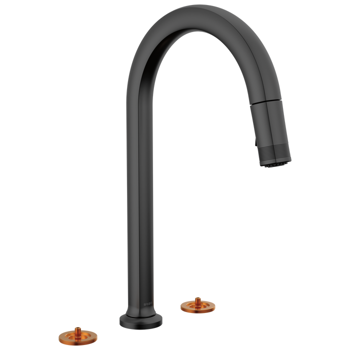 Brizo Kintsu 62506LF Widespread Pull-Down Faucet with Arc Spout - Less Handles