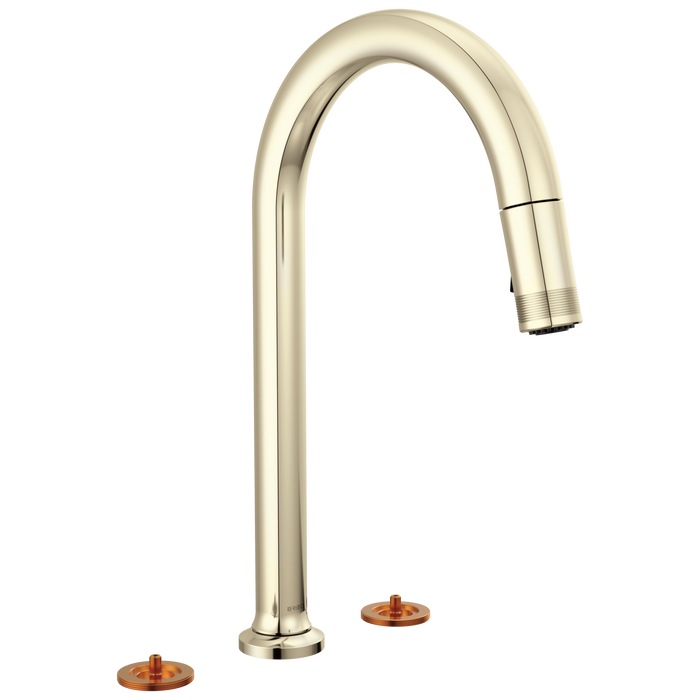 Brizo Kintsu 62506LF Widespread Pull-Down Faucet with Arc Spout - Less Handles