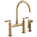 Brizo Litze 62543LF Bridge Faucet with Arc Spout and Knurled Handle