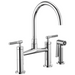Brizo Litze 62543LF Bridge Faucet with Arc Spout and Knurled Handle