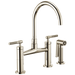 Brizo Litze 62543LF Bridge Faucet with Arc Spout and Knurled Handle