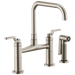 Brizo Litze 62554LF Bridge Faucet with Square Spout and Industrial Handle