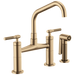 Brizo Litze 62563LF Bridge Faucet with Angled Spout and Knurled Handle