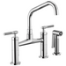 Brizo Litze 62563LF Bridge Faucet with Angled Spout and Knurled Handle