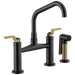 Brizo Litze 62564LF Bridge Faucet with Angled Spout and Industrial Handle