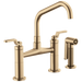 Brizo Litze 62564LF Bridge Faucet with Angled Spout and Industrial Handle