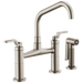 Brizo Litze 62564LF Bridge Faucet with Angled Spout and Industrial Handle