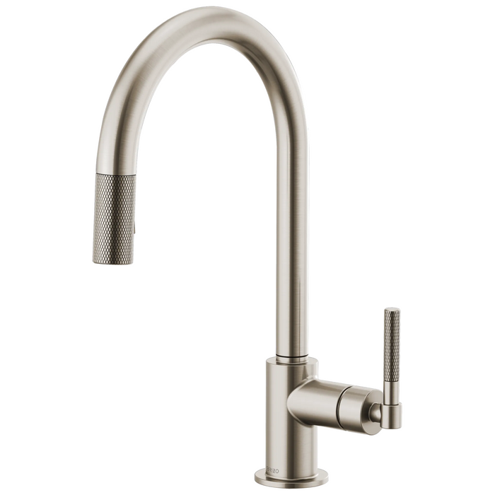 Brizo Litze 63043LF Pull-Down Faucet with Arc Spout and Knurled Handle