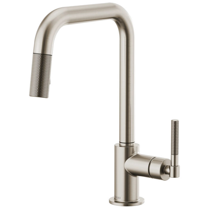 Brizo Litze 63053LF Pull-Down Faucet with Square Spout and Knurled Handle