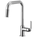 Brizo Litze 63054LF Pull-Down Faucet with Square Spout and Industrial Handle