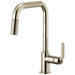 Brizo Litze 63054LF Pull-Down Faucet with Square Spout and Industrial Handle