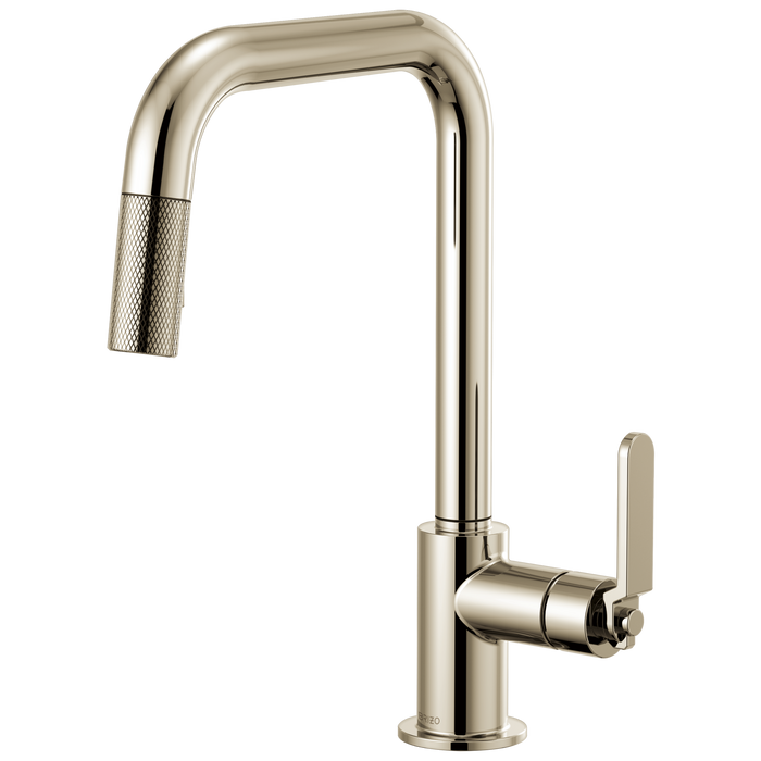 Brizo Litze 63054LF Pull-Down Faucet with Square Spout and Industrial Handle