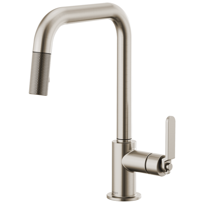 Brizo Litze 63054LF Pull-Down Faucet with Square Spout and Industrial Handle