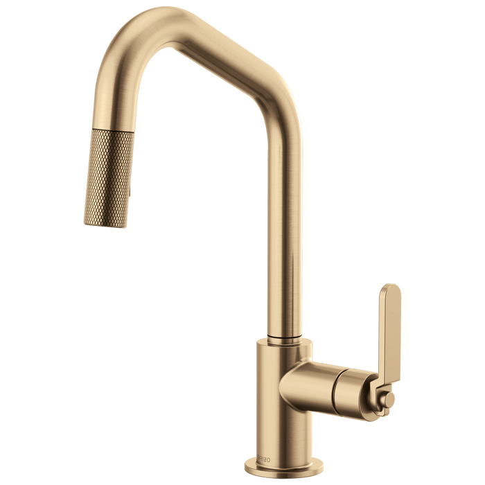 Brizo Litze 63064LF Pull-Down Faucet with Angled Spout and Industrial Handle