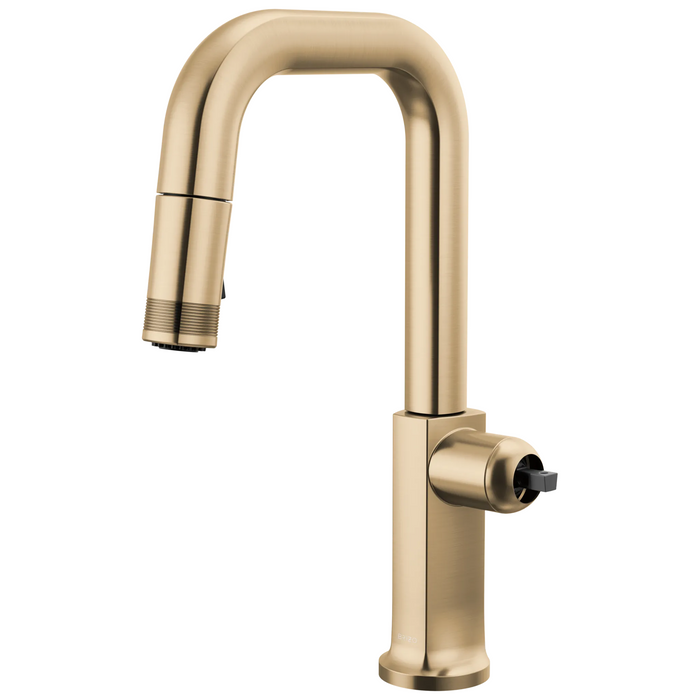 Brizo Kintsu 63907LF Pull-Down Prep Faucet with Square Spout - Less Handle