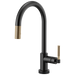 Brizo Litze 64043LF SmartTouch Pull-Down Kitchen Faucet with Arc Spout and Knurled Handle