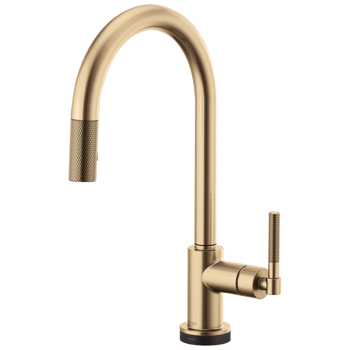 Brizo Litze 64043LF SmartTouch Pull-Down Kitchen Faucet with Arc Spout and Knurled Handle