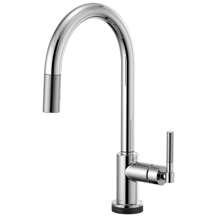 Brizo Litze 64043LF SmartTouch Pull-Down Kitchen Faucet with Arc Spout and Knurled Handle