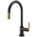 Brizo Litze 64044LF SmartTouch Pull-Down Kitchen Faucet with Arc Spout and Industrial Handle