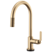 Brizo Litze 64044LF SmartTouch Pull-Down Kitchen Faucet with Arc Spout and Industrial Handle