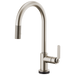 Brizo Litze 64044LF SmartTouch Pull-Down Kitchen Faucet with Arc Spout and Industrial Handle