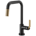 Brizo Litze 64054LF SmartTouch Pull-Down Kitchen Faucet with Square Spout and Industrial Handle