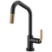 Brizo Litze 64064LF SmartTouch Pull-Down Kitchen Faucet with Angled Spout and Industrial Handle