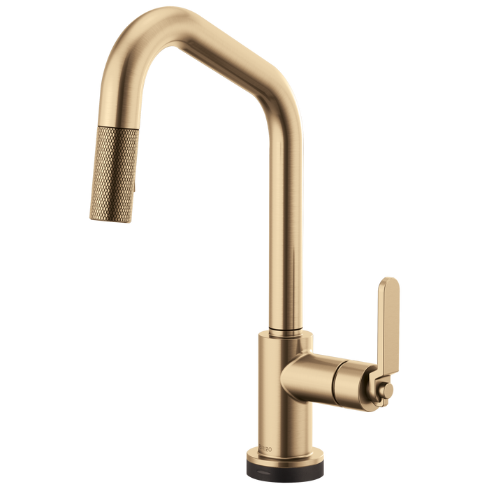 Brizo Litze 64064LF SmartTouch Pull-Down Kitchen Faucet with Angled Spout and Industrial Handle