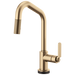 Brizo Litze 64064LF SmartTouch Pull-Down Kitchen Faucet with Angled Spout and Industrial Handle