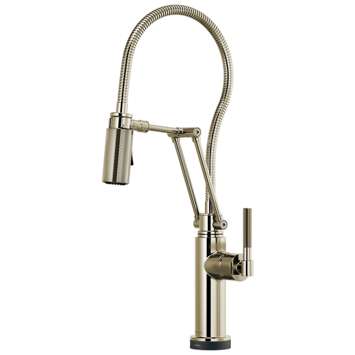Brizo Litze 64143LF SmartTouch Articulating Kitchen Faucet With Finished Hose