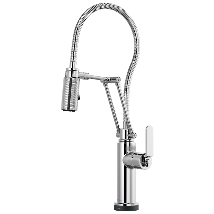 Brizo Litze 64144LF SmartTouch Articulating Kitchen Faucet With Finished Hose - Chrome