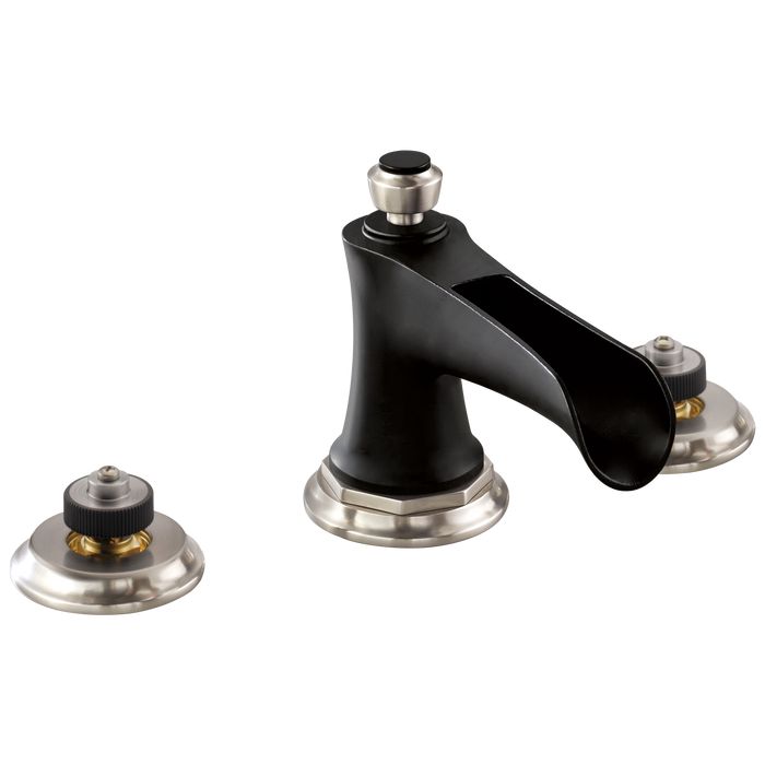 Brizo Rook 65361LF Widespread Lavatory Faucet with Channel Spout - Less Handles 1.2 GPM